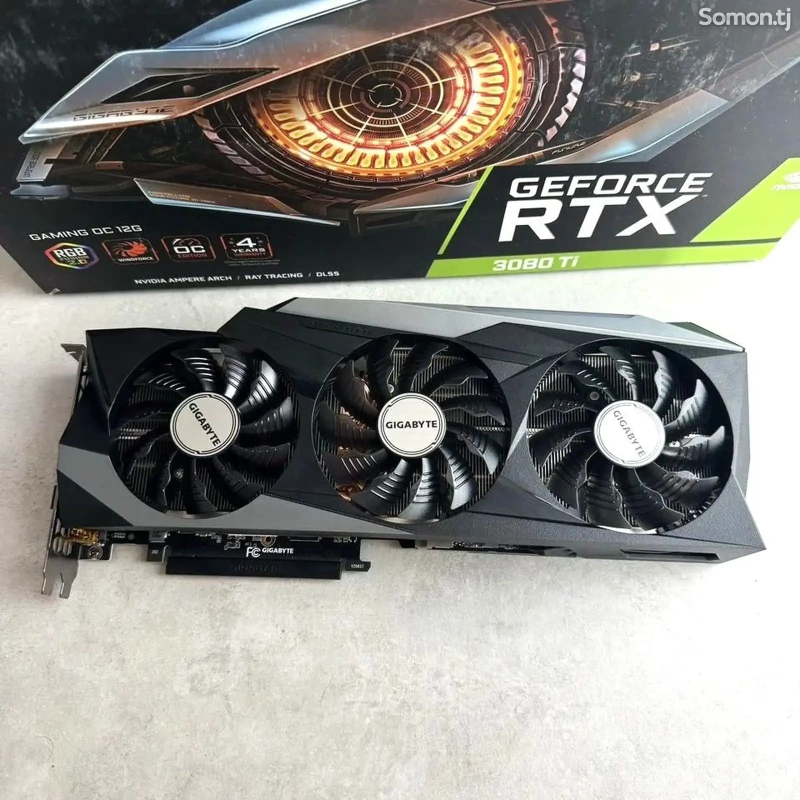 Видеокарта Gigabyte GeForce RTX 3080 Ti Gaming OC 12G 12GB 3 вентилятора